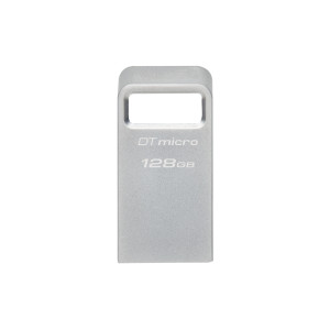 Kingston Technology DataTraveler Micro unidade de memória USB 128 GB USB Type-A 3.2 Gen 1 (3.1 Gen 1) Prateado