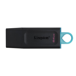 Kingston Technology DataTraveler Exodia unidade de memória USB 64 GB USB Type-A 3.2 Gen 1 (3.1 Gen 1) Preto, Turquesa