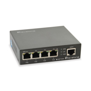LevelOne GEP-0523 switch de rede Gigabit Ethernet (10 100 1000) Power over Ethernet (PoE) Preto
