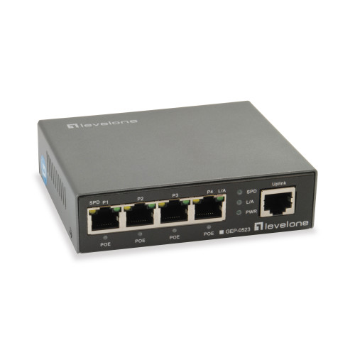 LevelOne GEP-0523 switch de rede Gigabit Ethernet (10 100 1000) Power over Ethernet (PoE) Preto LevelOne GEP-0523 switch de rede Gigabit Ethernet (10 100 1000) Power over Ethernet (PoE) Preto