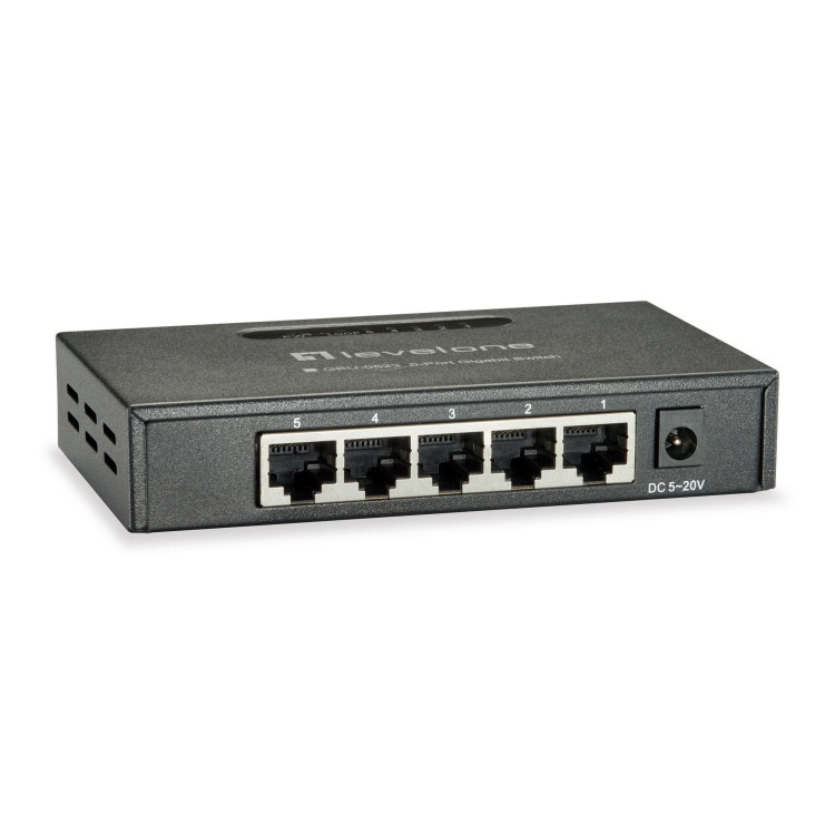 LevelOne GEU-0523 switch de rede Não-gerido Gigabit Ethernet (10 100 1000) Preto