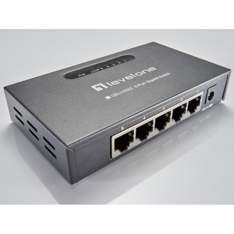 LevelOne GEU-0523 switch de rede Não-gerido Gigabit Ethernet (10 100 1000) Preto