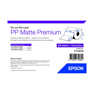 Epson 7113410 etiqueta para impressão Branco Etiqueta de impressora auto-adesiva