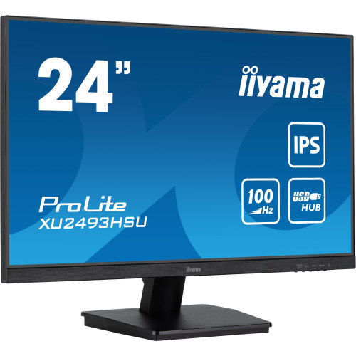 iiyama ProLite XU2493HSU-B7 monitor de ecrã 60,5 cm (23.8") 1920 x 1080 pixels Full HD LED Preto iiyama ProLite XU2493HSU-B7 monitor de ecrã 60,5 cm (23.8") 1920 x 1080 pixels Full HD LED Preto