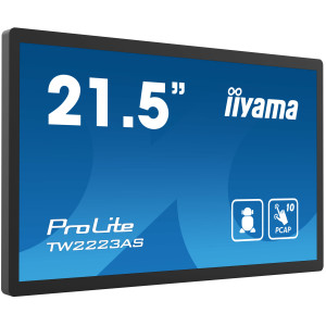 iiyama TW2223AS-B2 ecrã de sinalização Plasma interativo 54,6 cm (21.5") Wi-Fi 400 cd m² Full HD Preto Ecrã táctil Processador