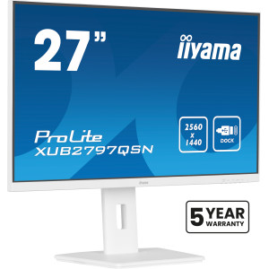 iiyama G-MASTER XUB2797QSN-W2 monitor de ecrã 68,6 cm (27") 2560 x 1440 pixels Quad HD LED Branco