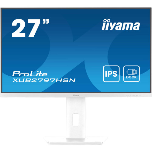 iiyama ProLite XUB2797HSN-W2 monitor de ecrã 68,6 cm (27") 1920 x 1080 pixels Full HD LED Branco iiyama ProLite XUB2797HSN-W2 monitor de ecrã 68,6 cm (27") 1920 x 1080 pixels Full HD LED Branco