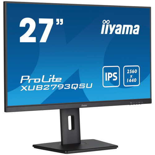 iiyama XUB2793QSU-B7 monitor de ecrã 68,6 cm (27") 2560 x 1440 pixels Quad HD LED Preto iiyama XUB2793QSU-B7 monitor de ecrã 68,6 cm (27") 2560 x 1440 pixels Quad HD LED Preto