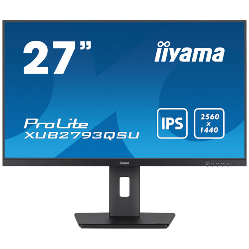 iiyama XUB2793QSU-B7 monitor de ecrã 68,6 cm (27") 2560 x 1440 pixels Quad HD LED Preto iiyama XUB2793QSU-B7 monitor de ecrã 68,6 cm (27") 2560 x 1440 pixels Quad HD LED Preto