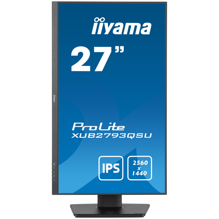 iiyama XUB2793QSU-B7 monitor de ecrã 68,6 cm (27") 2560 x 1440 pixels Quad HD LED Preto