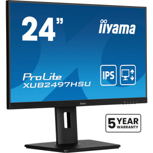 iiyama XUB2497HSU-B2 monitor de ecrã 60,5 cm (23.8") 1920 x 1080 pixels Full HD LED Preto