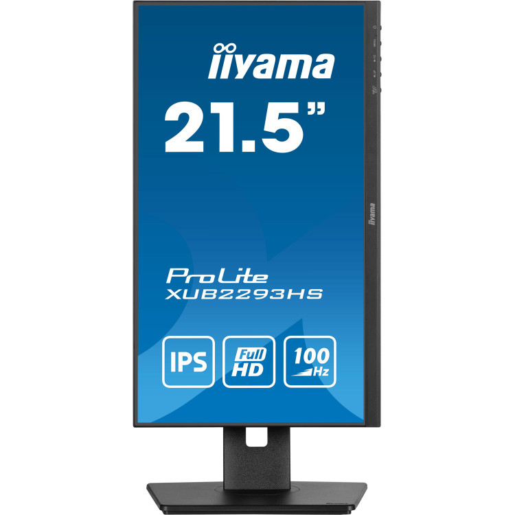 iiyama ProLite XUB2293HS-B6 monitor de ecrã 54,6 cm (21.5") 1920 x 1080 pixels Full HD LED Preto