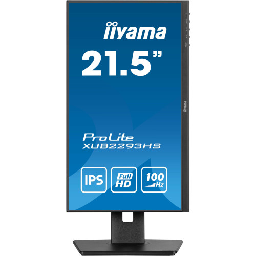 iiyama ProLite XUB2293HS-B6 monitor de ecrã 54,6 cm (21.5") 1920 x 1080 pixels Full HD LED Preto iiyama ProLite XUB2293HS-B6 monitor de ecrã 54,6 cm (21.5") 1920 x 1080 pixels Full HD LED Preto