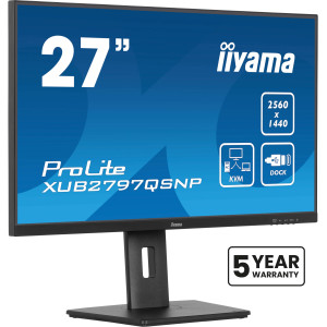 iiyama ProLite XUB2797QSNP-B1 monitor de ecrã 68,6 cm (27") 2560 x 1440 pixels Quad HD LED Preto
