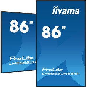 iiyama LH8665UHSB-B1 ecrã de sinalização Design de quiosque 2,18 m (86") LED Wi-Fi 800 cd m² 4K Ultra HD Preto Processador