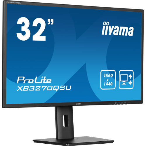 iiyama ProLite XB3270QSU-B1 monitor de ecrã 80 cm (31.5") 2560 x 1440 pixels Quad HD LED Preto iiyama ProLite XB3270QSU-B1 monitor de ecrã 80 cm (31.5") 2560 x 1440 pixels Quad HD LED Preto