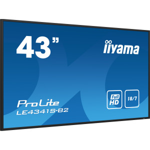 iiyama PROLITE LE4341S-B2 Plasma digital 108 cm (42.5") LCD 350 cd m² Full HD Preto 18 7