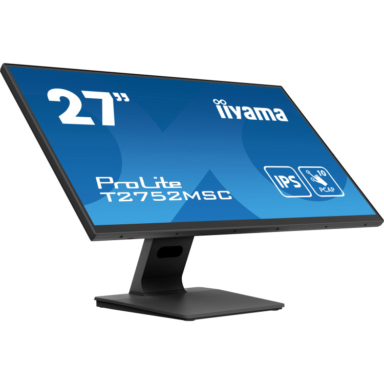 iiyama ProLite T2752MSC-B1 monitor de ecrã 68,6 cm (27") 1920 x 1080 pixels Full HD LED Ecrã táctil Preto