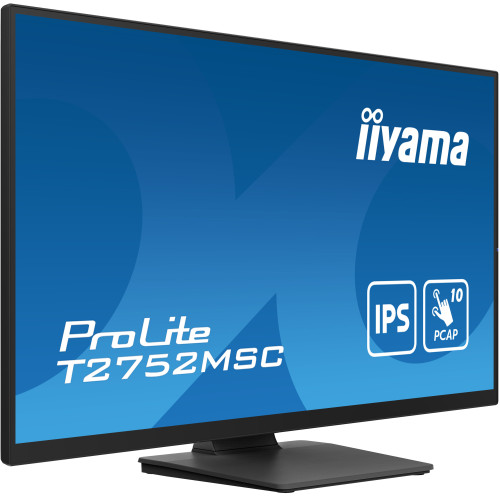 iiyama ProLite T2752MSC-B1 monitor de ecrã 68,6 cm (27") 1920 x 1080 pixels Full HD LED Ecrã táctil Preto iiyama ProLite T2752MSC-B1 monitor de ecrã 68,6 cm (27") 1920 x 1080 pixels Full HD LED Ecrã táctil Preto