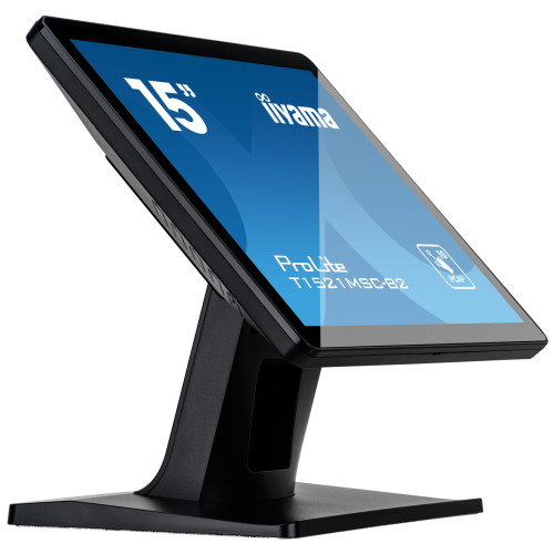 iiyama ProLite T1521MSC-B2 monitor de ecrã 38,1 cm (15") 1024 x 768 pixels XGA LED Ecrã táctil Tampo de mesa Preto