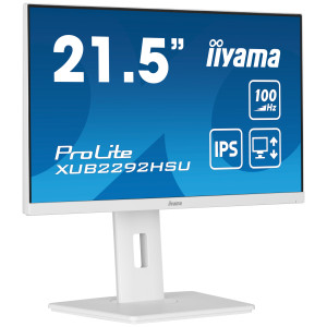 iiyama ProLite XUB2292HSU-W6 monitor de ecrã 54,6 cm (21.5") 1920 x 1080 pixels Full HD LED Branco