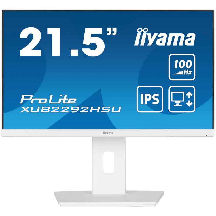iiyama ProLite XUB2292HSU-W6 monitor de ecrã 54,6 cm (21.5") 1920 x 1080 pixels Full HD LED Branco