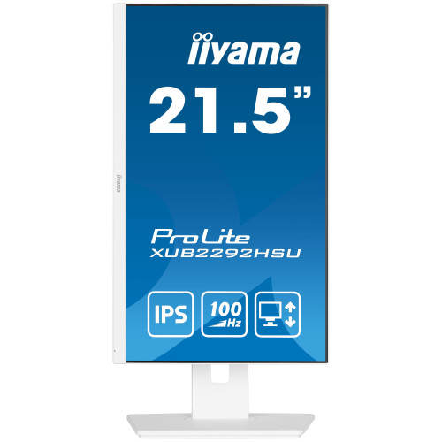 iiyama ProLite XUB2292HSU-W6 monitor de ecrã 54,6 cm (21.5") 1920 x 1080 pixels Full HD LED Branco iiyama ProLite XUB2292HSU-W6 monitor de ecrã 54,6 cm (21.5") 1920 x 1080 pixels Full HD LED Branco
