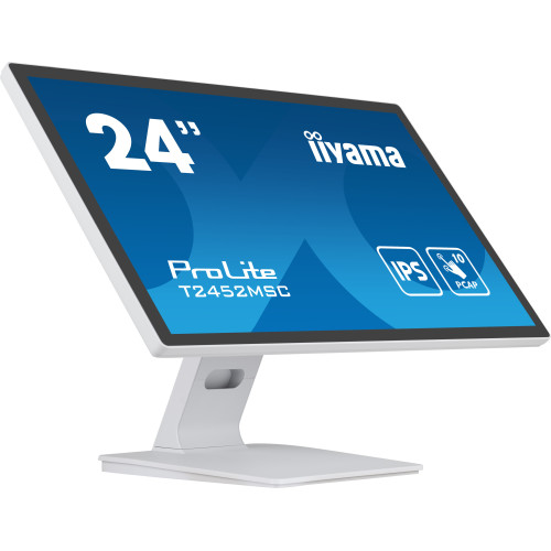 iiyama ProLite T2452MSC-W1 monitor de ecrã 60,5 cm (23.8") 1920 x 1080 pixels Full HD LCD Ecrã táctil Multi-utilizador Branco iiyama ProLite T2452MSC-W1 monitor de ecrã 60,5 cm (23.8") 1920 x 1080 pixels Full HD LCD Ecrã táctil Multi-utilizador Branco