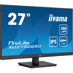 iiyama ProLite monitor de ecrã 68,6 cm (27") 2560 x 1440 pixels Quad HD LED Preto