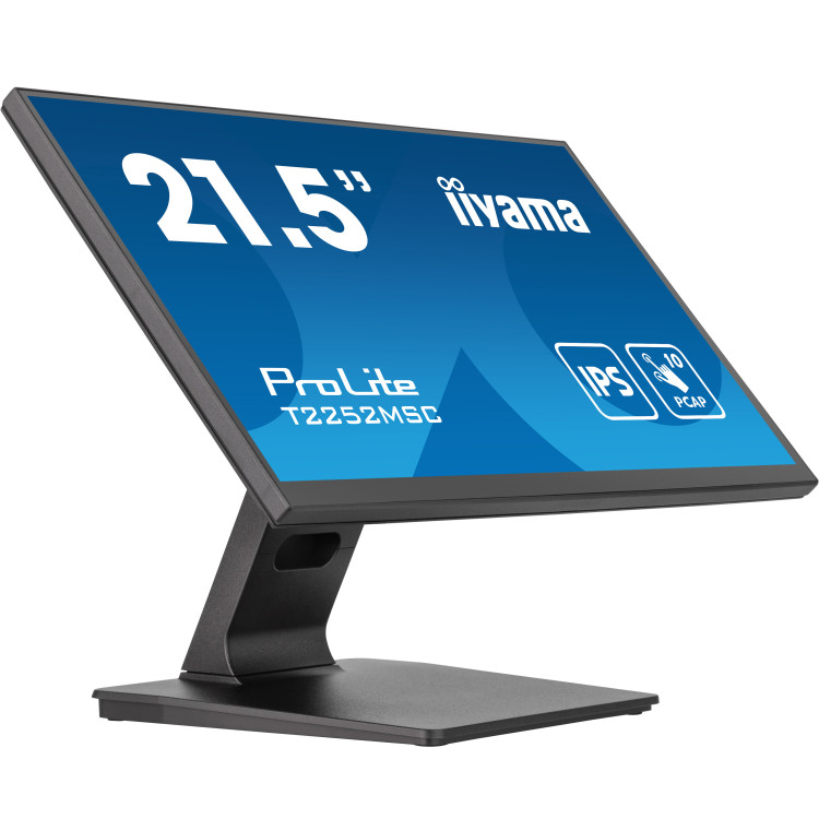 iiyama ProLite T2252MSC-B2 monitor de ecrã 54,6 cm (21.5") 1920 x 1080 pixels Full HD LCD Ecrã táctil Preto