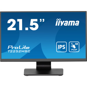 iiyama ProLite T2252MSC-B2 monitor de ecrã 54,6 cm (21.5") 1920 x 1080 pixels Full HD LCD Ecrã táctil Preto 2