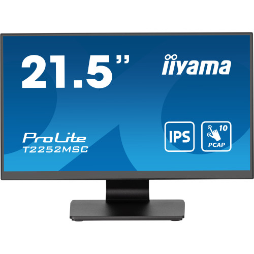 iiyama ProLite T2252MSC-B2 monitor de ecrã 54,6 cm (21.5") 1920 x 1080 pixels Full HD LCD Ecrã táctil Preto iiyama ProLite T2252MSC-B2 monitor de ecrã 54,6 cm (21.5") 1920 x 1080 pixels Full HD LCD Ecrã táctil Preto