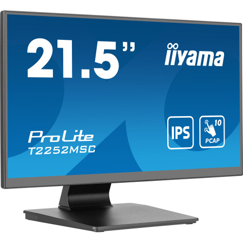 iiyama ProLite T2252MSC-B2 monitor de ecrã 54,6 cm (21.5") 1920 x 1080 pixels Full HD LCD Ecrã táctil Preto iiyama ProLite T2252MSC-B2 monitor de ecrã 54,6 cm (21.5") 1920 x 1080 pixels Full HD LCD Ecrã táctil Preto