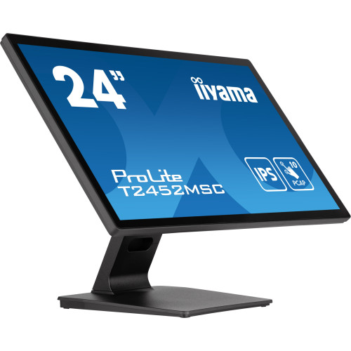 iiyama ProLite T2452MSC-B1 monitor de ecrã 60,5 cm (23.8") 1920 x 1080 pixels Full HD LCD Ecrã táctil Multi-utilizador Preto iiyama ProLite T2452MSC-B1 monitor de ecrã 60,5 cm (23.8") 1920 x 1080 pixels Full HD LCD Ecrã táctil Multi-utilizador Preto