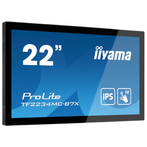 iiyama ProLite TF2234MC-B7X monitor de ecrã 54,6 cm (21.5") 1920 x 1080 pixels Full HD LED Ecrã táctil Multi-utilizador Preto iiyama ProLite TF2234MC-B7X monitor de ecrã 54,6 cm (21.5") 1920 x 1080 pixels Full HD LED Ecrã táctil Multi-utilizador Preto