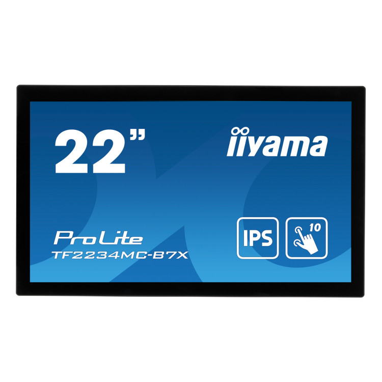 iiyama ProLite TF2234MC-B7X monitor de ecrã 54,6 cm (21.5") 1920 x 1080 pixels Full HD LED Ecrã táctil Multi-utilizador Preto