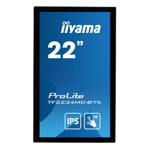 iiyama ProLite TF2234MC-B7X monitor de ecrã 54,6 cm (21.5") 1920 x 1080 pixels Full HD LED Ecrã táctil Multi-utilizador Preto iiyama ProLite TF2234MC-B7X monitor de ecrã 54,6 cm (21.5") 1920 x 1080 pixels Full HD LED Ecrã táctil Multi-utilizador Preto