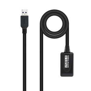 Nanocable 10.01.0311 cabo USB USB 3.2 Gen 1 (3.1 Gen 1) 5 m USB A Preto