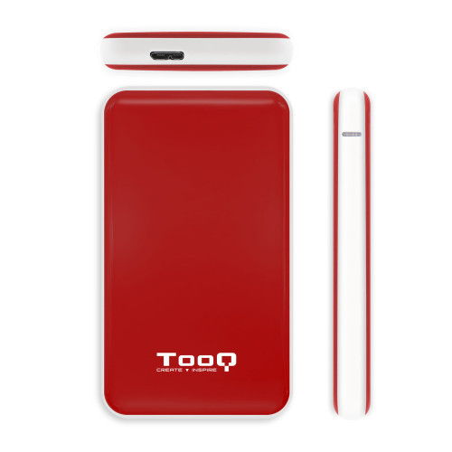 TooQ TQE-2528R Caixa para Discos Rígidos Compartimento SSD Vermelho 2.5" TooQ TQE-2528R Caixa para Discos Rígidos Compartimento SSD Vermelho 2.5"
