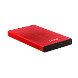 TooQ TQE-2527R Caixa para Discos Rígidos Caixa de disco rígido Preto, Vermelho 2.5"