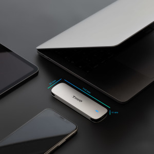 TooQ TQE-2202S Caixa para Discos Rígidos Compartimento SSD Prateado M.2 2