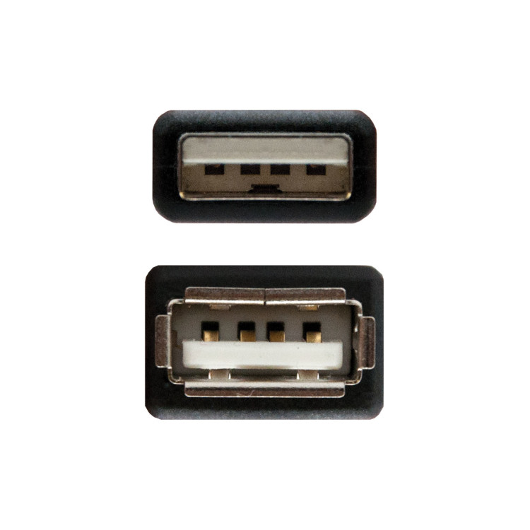 Nanocable 10.01.0204-BK cabo USB USB 2.0 3 m USB A Preto