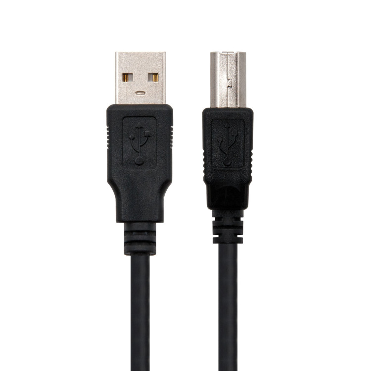 Nanocable 10.01.0103-BK cabo USB USB 2.0 1,8 m USB A USB B Preto