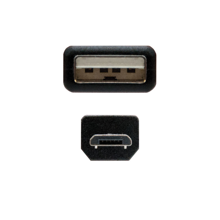 Nanocable 10.01.0501 cabo USB USB 2.0 1,8 m USB A Micro-USB B Preto