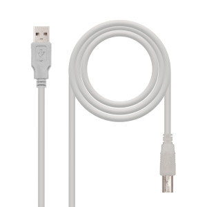 Nanocable 10.01.0102 cabo USB USB 2.0 1 m USB A USB B Bege 2