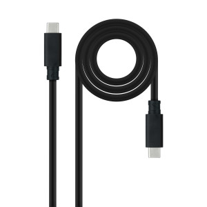 Nanocable 10.01.4102 cabo USB USB 3.2 Gen 2 (3.1 Gen 2) 2 m USB C Preto
