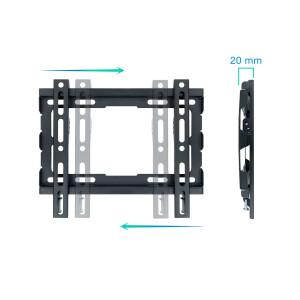 TooQ LP1043F-B suporte para TV 109,2 cm (43") Preto 2