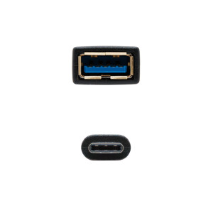 Nanocable USB 3.1, 0.15m cabo USB USB 3.2 Gen 2 (3.1 Gen 2) 0,15 m USB A USB C Preto 2