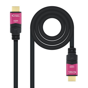 Nanocable 10.15.3715 cabo HDMI 15 m HDMI Type A (Standard) Preto, Rosa 2