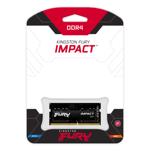 Kingston Technology FURY Impact módulo de memória 8 GB 1 x 8 GB DDR4 3200 MT s Kingston Technology FURY Impact módulo de memória 8 GB 1 x 8 GB DDR4 3200 MT s